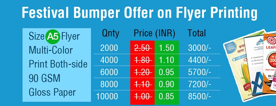 Festival Bumper Offer on Flyer Printing